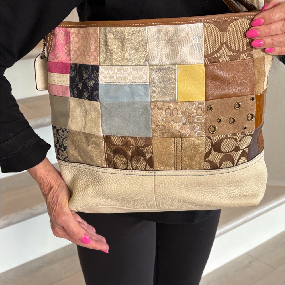 Coach Patchwork Shoulder Tote